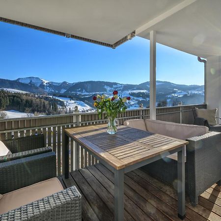 Haus "Bergblick" Ferienwohnung Hochgrat Oberstaufen Mit 2 Schlafzimmer Exterior foto