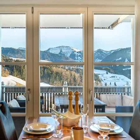 Haus "Bergblick" Ferienwohnung Hochgrat Oberstaufen Mit 2 Schlafzimmer Exterior foto