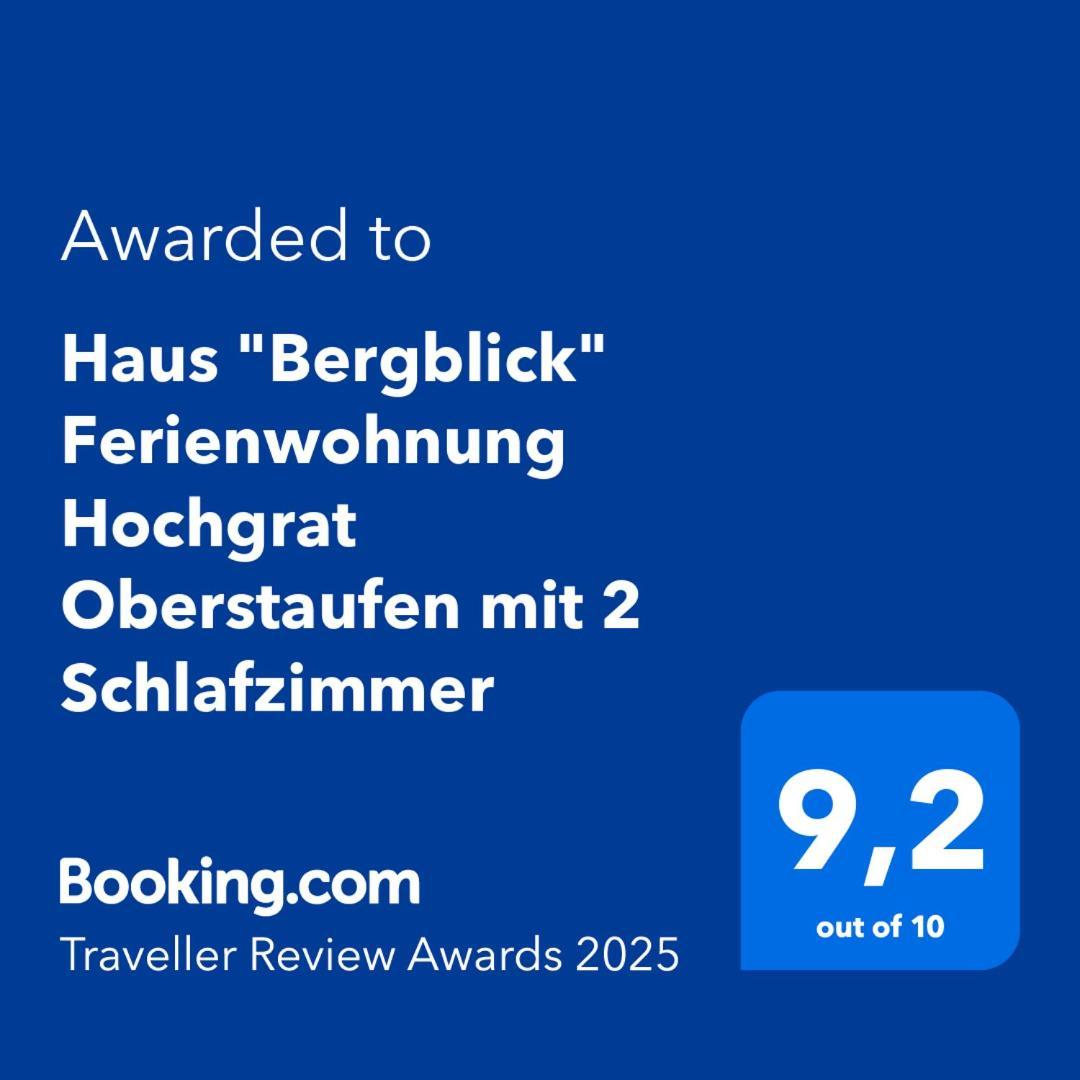 Haus "Bergblick" Ferienwohnung Hochgrat Oberstaufen Mit 2 Schlafzimmer Exterior foto